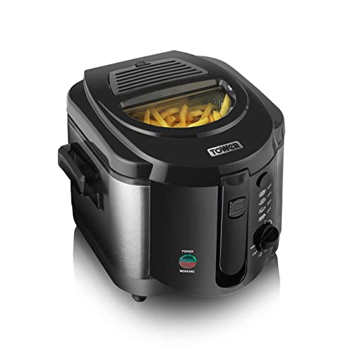 mini-deep-fat-fryers Tower T17001 Deep Fat Fryer with Adjustable Thermo