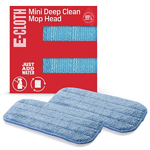 mini-mops E-Cloth Microfiber Damp, Mini Mop Head-2 Pack, New