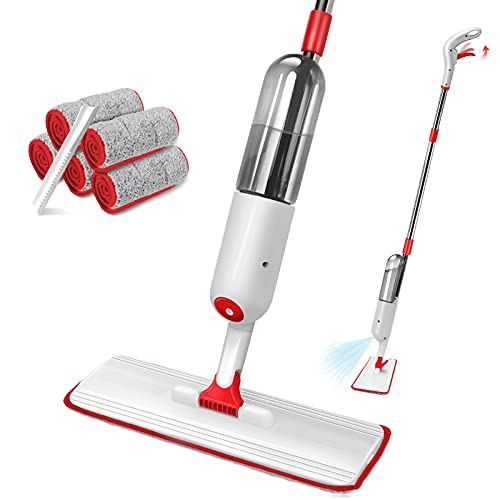 mini-mops Myiosus Spray Mop Water Spraying Cleaner with 5 Re