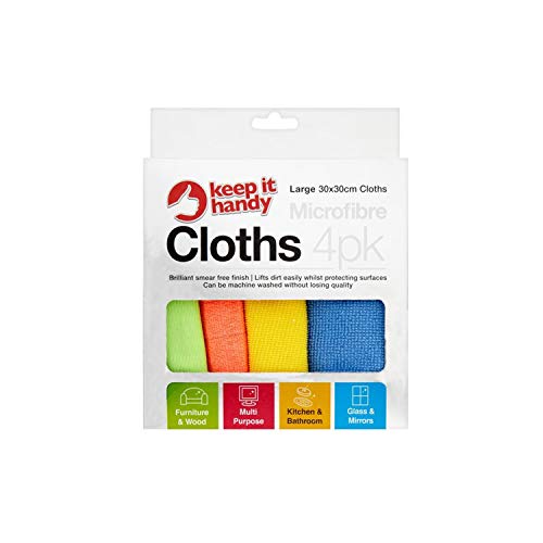 mirror-cleaning-cloths AKH® Microfiber Cleaning Cloth | Pack Of 4 | Mult