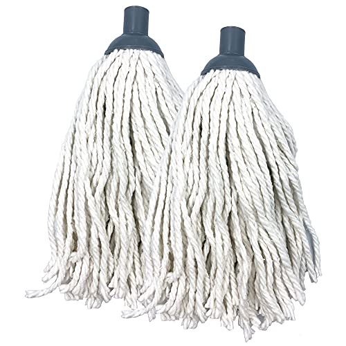 mop-heads Pack of 2 Cotton Mop Heads Replacement − Super A