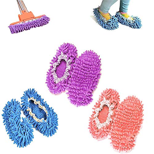 mop-slippers Mop Slippers,Mop Shoes,Kitteny3 Pairs Multifunctio