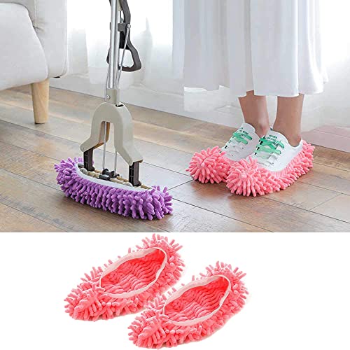 mop-slippers St@llion Random Color Mop Shoes | Microfiber Dust