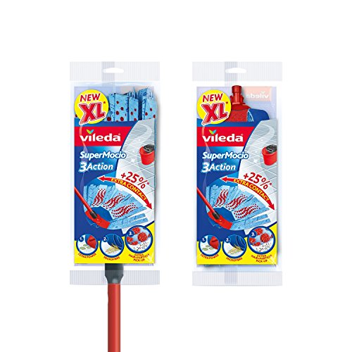 mop-sticks Vileda SuperMocio 3Action XL Mop with Extra Refill