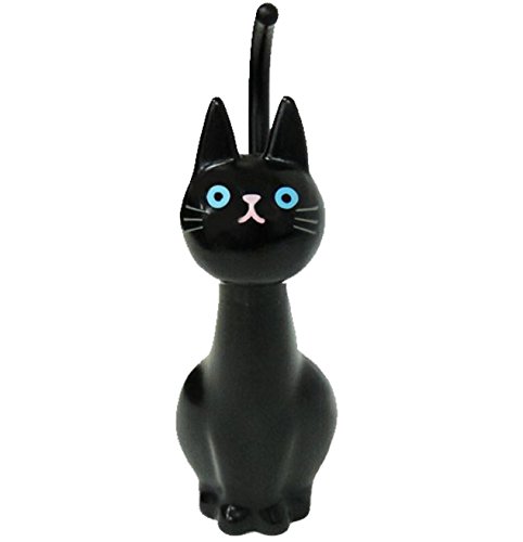novelty-toilet-brushes Black toilet brush toilet cat (Japan import / The