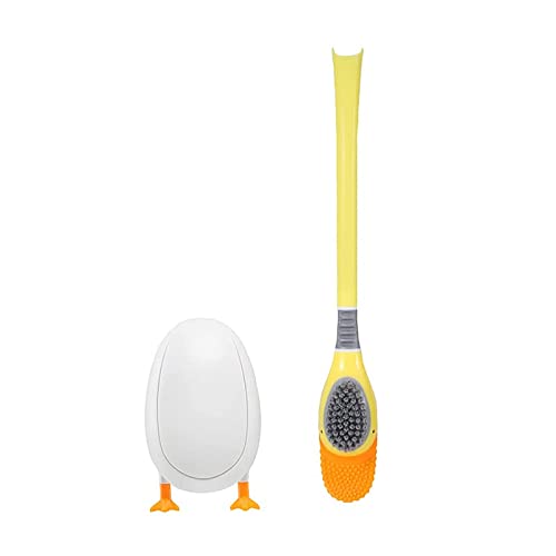 novelty-toilet-brushes Silicon Toilet Brush Set, Bathroom Silicone Creati