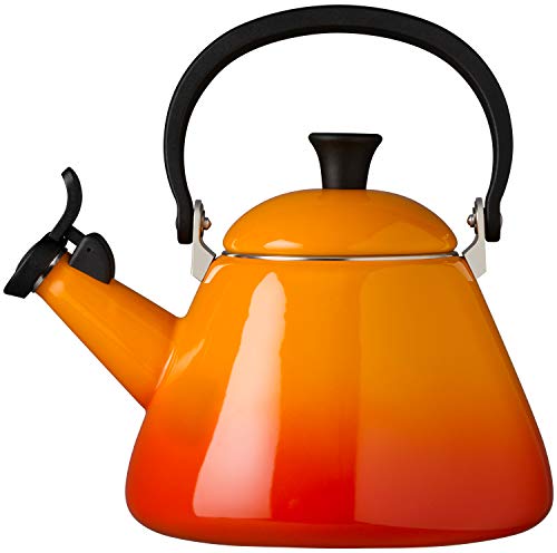 orange-kettles Le Creuset Kone Stove-Top Kettle with Whistle, Sui