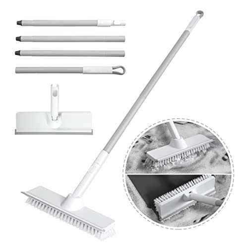 patio-brushes Floor Cleaning Brush with Squeegee Shower bathroom