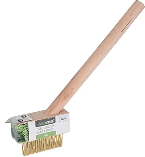 patio-brushes Galvog® Weed Brush with Handle 36 cm | Hand Weed