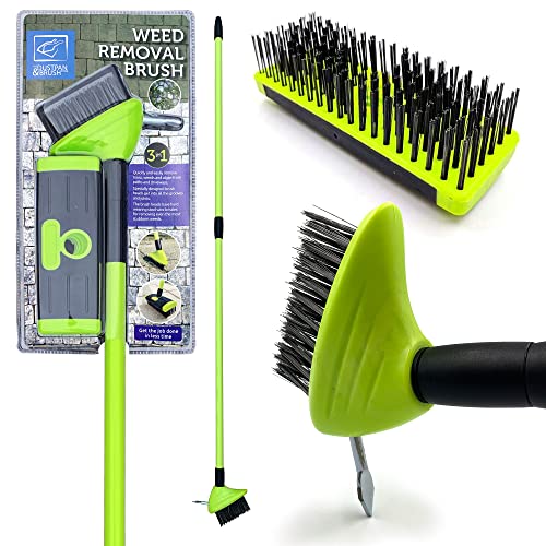 patio-brushes Weed Remover Tool Wire Brush Scraper Set with Meta
