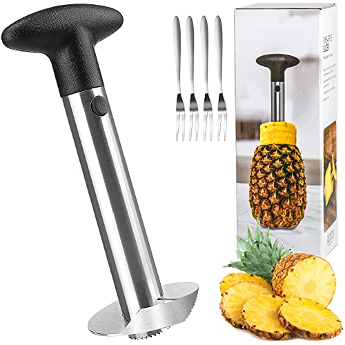 pineapple-corers-and-slicers Pineapple Peeler and Corer Slicer Cutter, Stainles