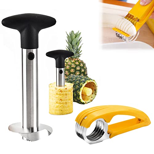 pineapple-corers-and-slicers Zhongtou Pineapple Cutter Slicer and Corer 2 in 1