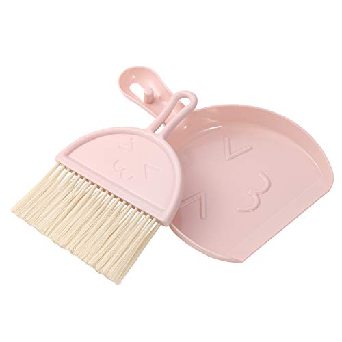 pink-dustpans-and-brushes AKlamater Mini Dustpan and Brush Set, Small Broom