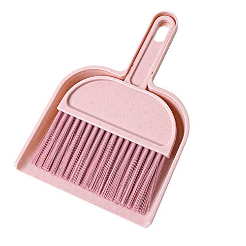 pink-dustpans-and-brushes Losuya Mini Dustpan and Brush Cleaning Set for Tab