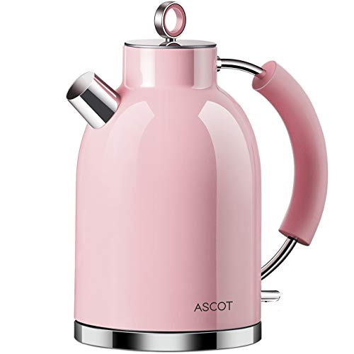 pink-kettle-and-toaster-sets ASCOT Stainless Steel Filter Kettles Tea Heater &