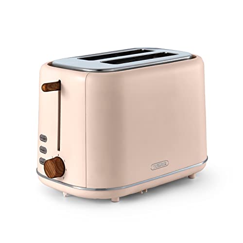 pink-toasters TOWER T20027PCLY Scandi 2 Slice Toaster with Adjus