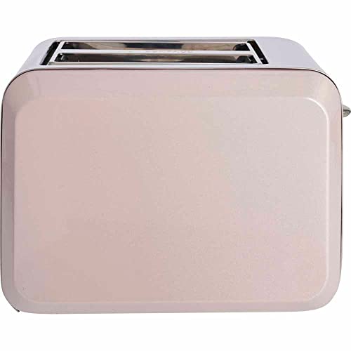 pink-toasters wilko pink pearlescent finish toaster 2 slice with