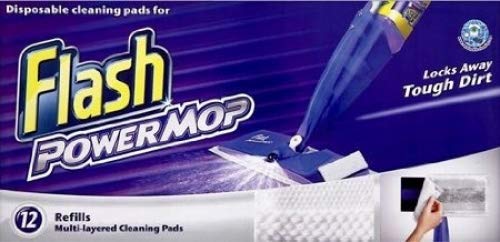 power-mops Flash Power Mop Refill Pads Box of 8 x12 pads