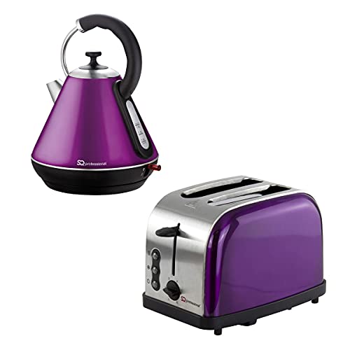 purple-kettles SQ Professional Breakfast Set 2pc Kettle 2200W & 2
