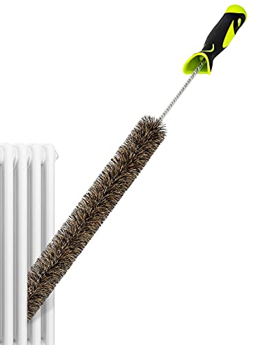radiator-brushes Radiator Cleaner Brush Thin Long 81cm Boar Bristle