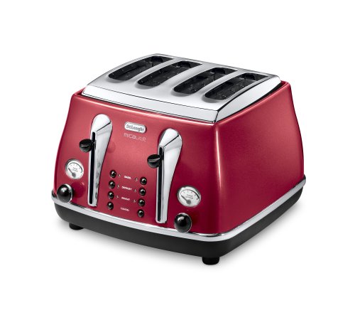 red-toasters De'Longhi Icona Micalite CTOM4003R 4-Slice Toaster