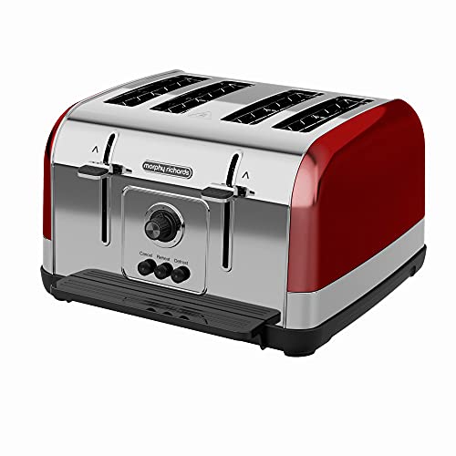 red-toasters Morphy Richards 240133 Venture 4 Slice Toaster Red