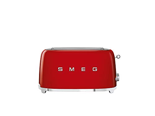 red-toasters Smeg TSF02RDUK 50's Retro Style 4 Slice Toaster, E