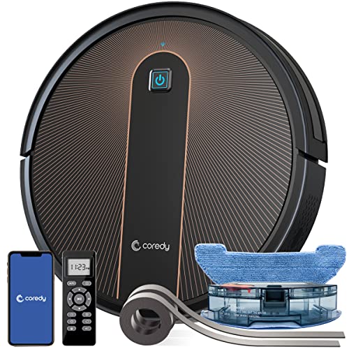 robot-mops Coredy Robot Vacuum Cleaner, 3-in-1 Vacuuming Swee