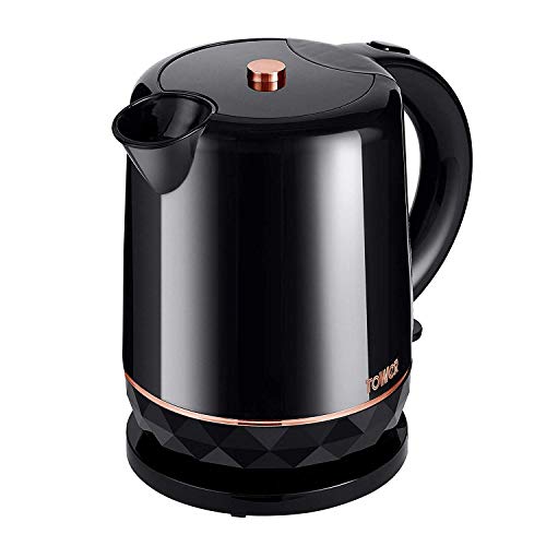 rose-gold-kettles Tower T10038B Cordless Jug Kettle with Boil Dry Pr