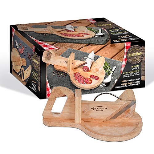 salami-slicers Meat Slicer Manual with Wood Tray Durandal | Salam