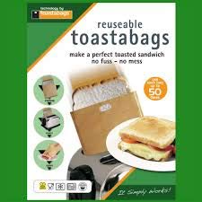 sandwich-toaster-bags REUSABLE TOASTABAGS TOASTED SANDWICH BAGS PACK OF