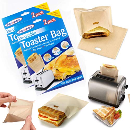 sandwich-toaster-bags Reusable Toaster Bags Non-Stick Sandwich Toaster B