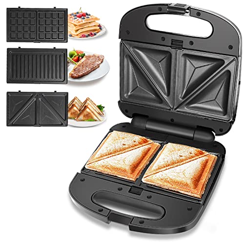 sandwich-toasters-with-removable-plates Aigostar Sandwich Toaster, Deep Fill Panini Press