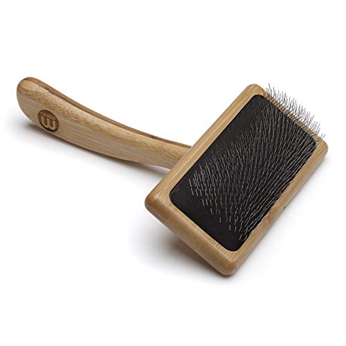 sheepskin-brushes Mikki Bamboo Soft Pin Slicker Brush for Dog, Cat,