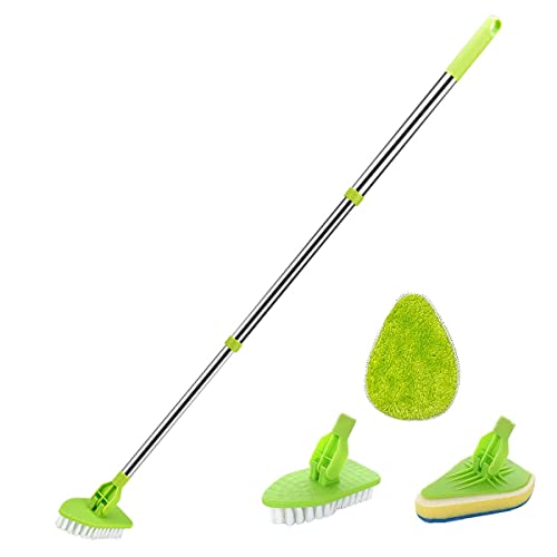 shower-mops ATopoler 3 in 1 Scrub Cleaning Brush with Long Han