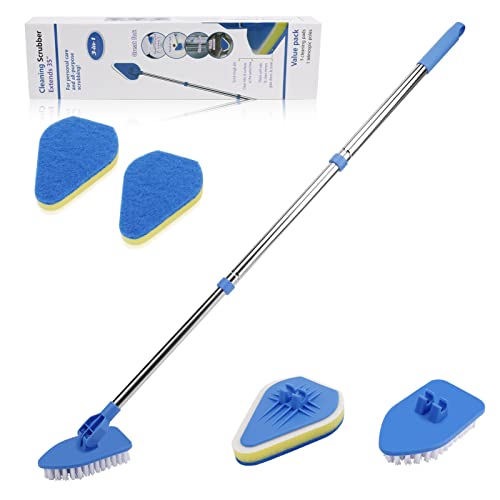shower-mops Auniq Shower Cleaning Brush Floor Scrub Brush Set