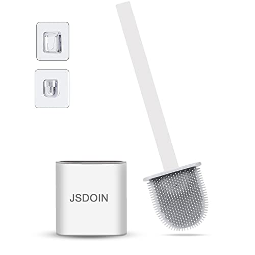 silicone-toilet-brushes Jsdoin Toilet Brush, Bathroom Toilet Brush Holder