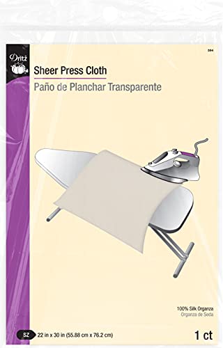 silk-cloths Dritz Sheer Press Cloth-22-inch x 30-inch, Silk, W