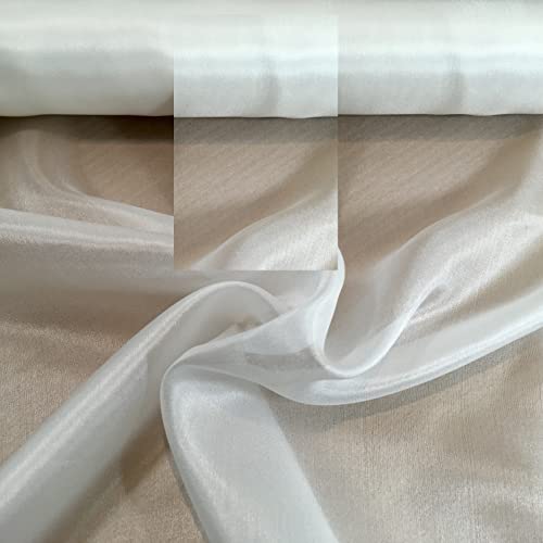 silk-cloths White 100% Silk Paj Chinese Silk Lightweight Used