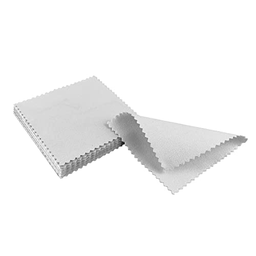 silver-polishing-cloths FuninCrea Jewelry Cleaning Cloth 10 Packs, 8*8cm S