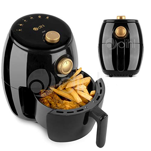 small-air-fryers Dihl 2L Air Fryer Black Gold Rapid Healthy Cooker