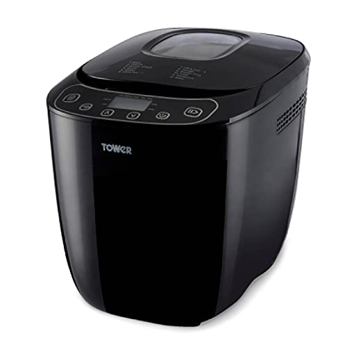 small-bread-makers Tower T11003 2 lb Digital Bread Maker with 12 Auto