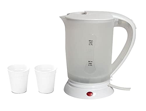 small-kettles-for-bedroom LUXE DIVA® New 0.5LITRE Dual Voltage Small Electr