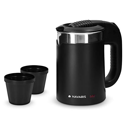 small-kettles-for-bedroom Navaris Compact Electric Travel Kettle - 0.5 Litre