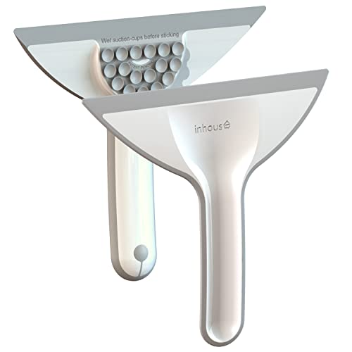 small-squeegees Inhouse Squeegee, Mini Shower Squeegee with Suctio