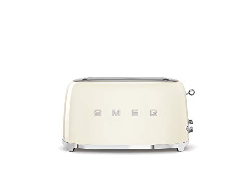 smeg-toasters Smeg TSF02CRUK 50's Retro Style 4 Slice Toaster, E