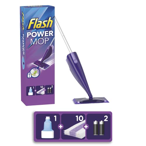 speed-mops Flash Powermop Floor Cleaner Starter Kit, All-In-O