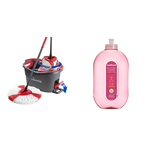 spin-mops Vileda Turbo Microfibre Mop and Bucket Set, Spin M