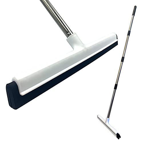 squeegee-mops 46cm Floor Squeegee Mop with 4-Section Aluminum An