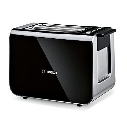 stainless-steel-toasters Bosch Styline TAT8613GB 2 Slot Stainless Steel Toa